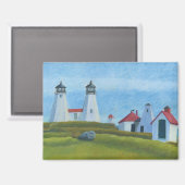 Oude Gurnet vuurtorens Magneet (Voorkant / Achterkant)