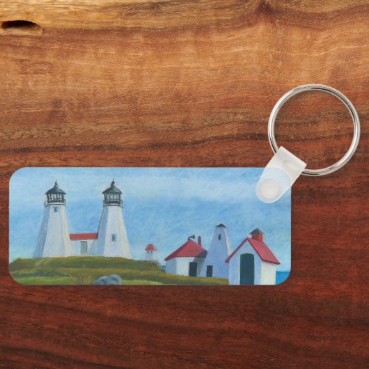Oude Gurnet vuurtorens Sleutelhanger (Voorkant)