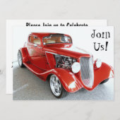 Oude Guy Birthday Party - Klassieke auto Kaart (Voorkant / Achterkant)