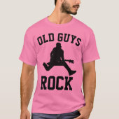 OUDE GUYS ROCK, Funny Mannen T-shirts (Voorkant)