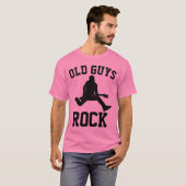 OUDE GUYS ROCK, Funny Mannen T-shirts (Voorkant volledig)