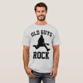 OUDE GUYS ROCK, Funny Mannen T-shirts (Voorkant volledig)