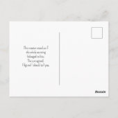 Oude Haan Blauw Wit Geruit Briefkaart (Achterkant)