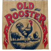 OUDE HAAN BURLAP STIJL DOUCHEGORDIJN (Voorkant)