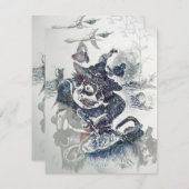 Oude hag heks die iets voor Halloween brouwt Notitiekaartje (Voorkant / Achterkant)