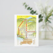 Oude Hakone-busroutes, Japan Briefkaart (Staand voorkant)