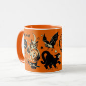 Oude Halloween-afbeeldingen Persoonlijk Mok (Voorkant links)