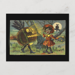 Oude Halloween - Afro-Amerikaans meisje (1910) Briefkaart