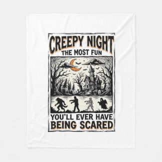 Oude Halloween Angstaanjagend Plezier Horror T-shi Fleece Deken