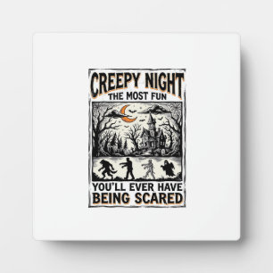 Oude Halloween Angstaanjagend Plezier Horror T-shi Fotoplaat