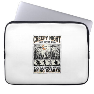 Oude Halloween Angstaanjagend Plezier Horror T-shi Laptop Sleeve