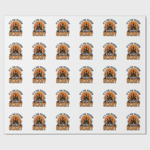 Oude Halloween Angstaanval Seizoen Geheime Kasteel Cadeaupapier