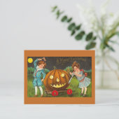 Oude Halloween-ansichtkaart Briefkaart (Staand voorkant)