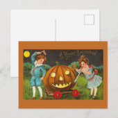 Oude Halloween-ansichtkaart Briefkaart (Voorkant / Achterkant)