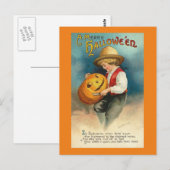 Oude Halloween-ansichtkaart Briefkaart (Voorkant / Achterkant)