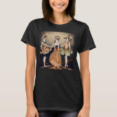 Oude Halloween Art Deco Flapper Poster | 1920s T-shirt (Voorkant)