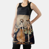 Oude Halloween Art Deco Flapper Poster | Jaren 20 Schort (Insitu)