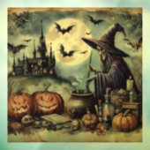 Oude Halloween Art Window Cling Raamsticker (Vel 3)