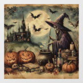 Oude Halloween Art Window Cling Raamsticker (Vel)