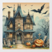 Oude Halloween Art Window Cling Raamsticker (Vel)
