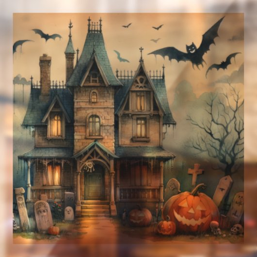 Oude Halloween Art Window Cling Raamsticker (Vel 2)