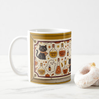 Oude Halloween-banner Koffiemok
