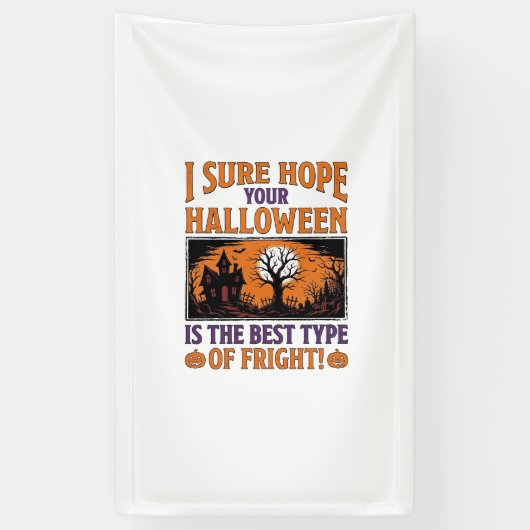 Oude Halloween Beste Soort Angst Ontwerp_1 Spandoek (Verticaal)