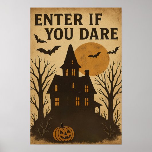 Oude Halloween, binnen als je durft Poster (Voorkant)