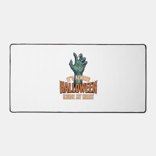 Oude Halloween Binnen Mijn Hart Monster Hand Ontwe Bureaumat (Voorkant)