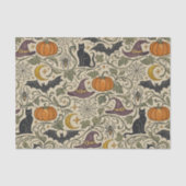 Oude Halloween-bladversiering Tissuepapier (Voorkant)
