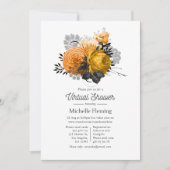 Oude Halloween Bloemen Virtuele Shower Kaart (Voorkant)