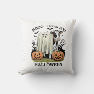 Oude Halloween boerderij koe Kussen