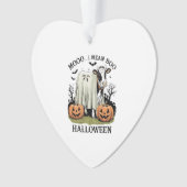 Oude Halloween boerderij koe Ornament (voorkant)