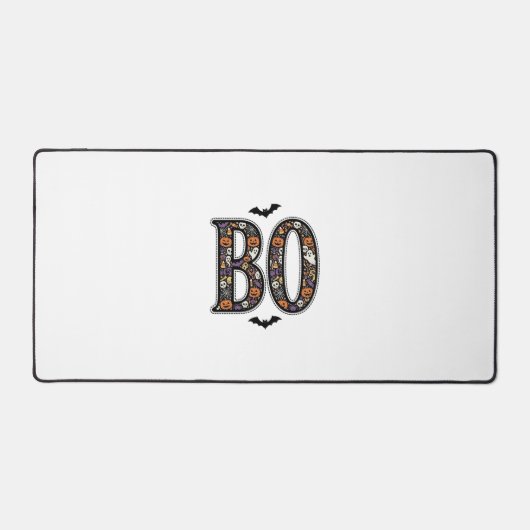 Oude Halloween Boo Doodle Vectorontwerp_1 Bureaumat (Voorkant)