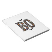 Oude Halloween Boo Doodle Vectorontwerp_1 Notitieblok (Schuin)