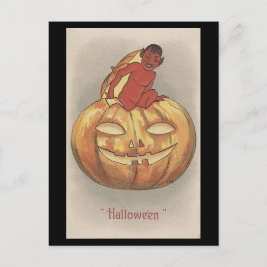 Oude Halloween Briefkaart (Voorkant)