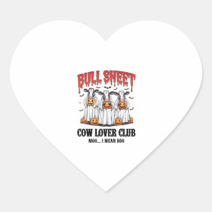 Oude Halloween Bull Sheet Hart Sticker