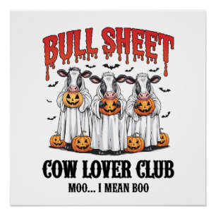 Oude Halloween Bull Sheet Perfect Poster