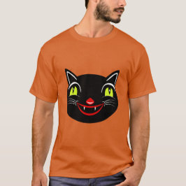 Oude Halloween decoratie Zwarte Kat I T-shirt