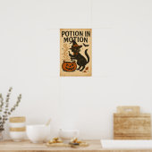 Oude Halloween-drank in beweging Poster (Keuken)