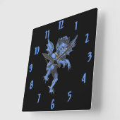 Oude Halloween, eng beestachtige Gargoyle Demon Vierkante Klok (Hoek)