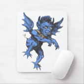 Oude Halloween, eng gargouille-demon Muismat (Met muis)