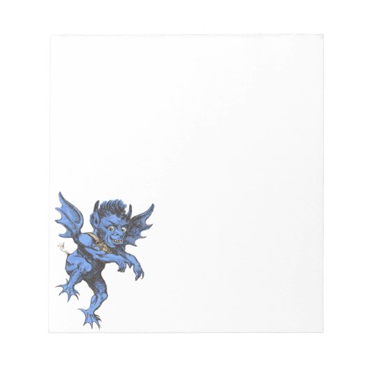 Oude Halloween, eng gargouille-demon Notitieblok (Voorkant)