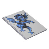 Oude Halloween, eng gargouille-demon Notitieboek (Rechterzijde)