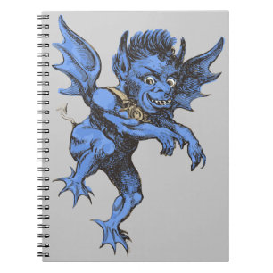 Oude Halloween, eng gargouille-demon Notitieboek