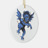 Oude Halloween, eng gargoyle-demon Keramisch Ornament (Rechts)