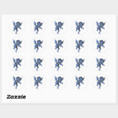 Oude Halloween, eng gargoyle-demon Ronde Sticker (Vel)