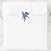 Oude Halloween, eng gargoyle-demon Ronde Sticker (Tas)