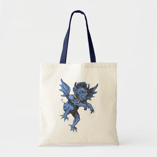 Oude Halloween, eng gargoyle-demon Tote Bag (Voorkant)