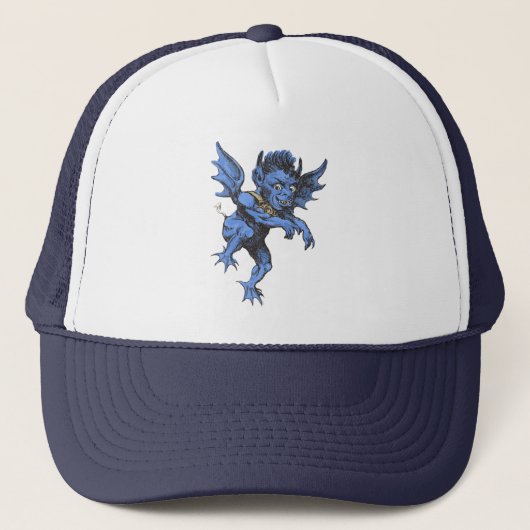 Oude Halloween, eng gargoyle-demon Trucker Pet (Voorkant)